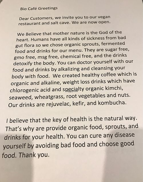 intro at Bio Cafe in Toronto