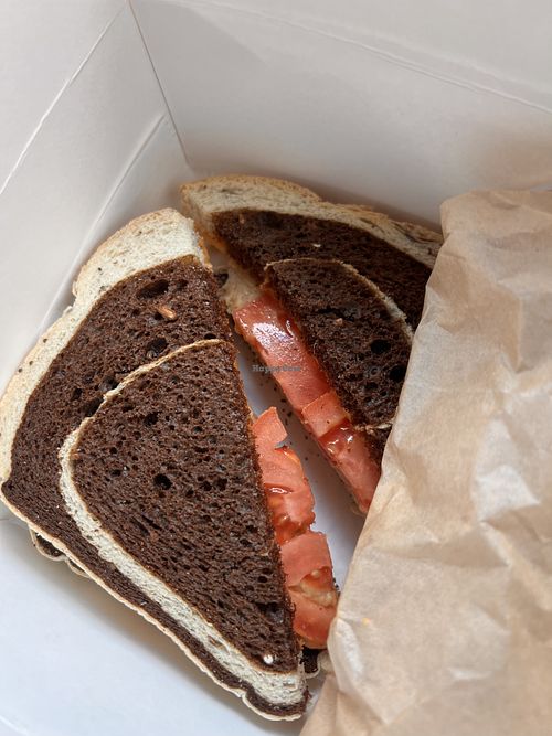 Tuna “chickpea” melt  at Vegelicious in Nashville