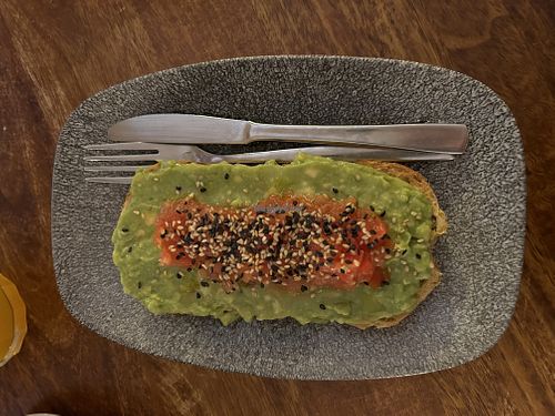 Avocado toast   at Alabama Cafe in San Sebastian