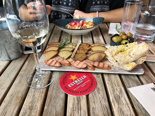 Vegan cheese  at Amarre 69 in Barcelona