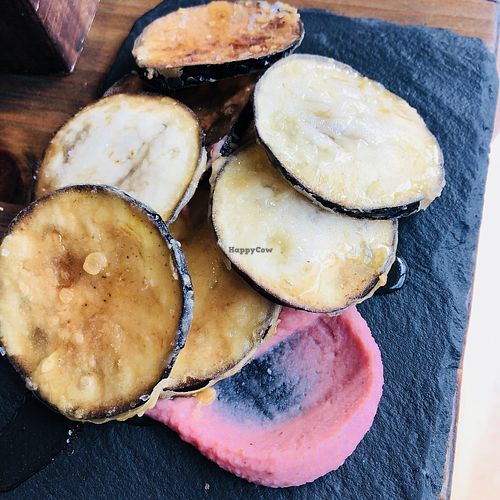 This is great, courgette with “honey” (agave syrop) at Amarre 69 in Barcelona