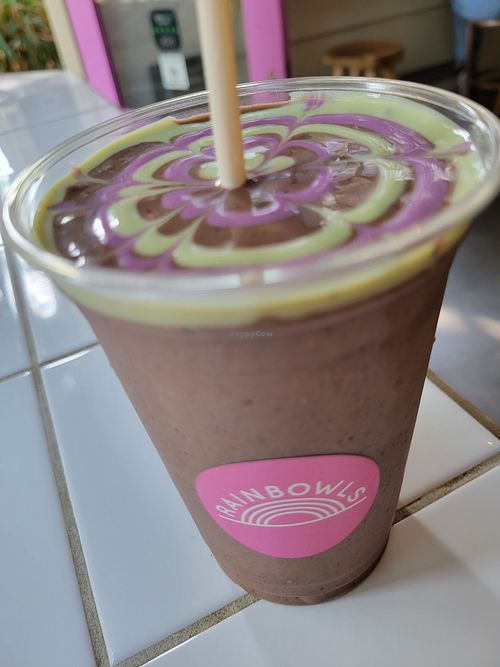 Cacao smoothie at Rainbowls in Amsterdam