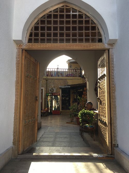 Entrance  at Old Bukhara Restaurant in Bukhara