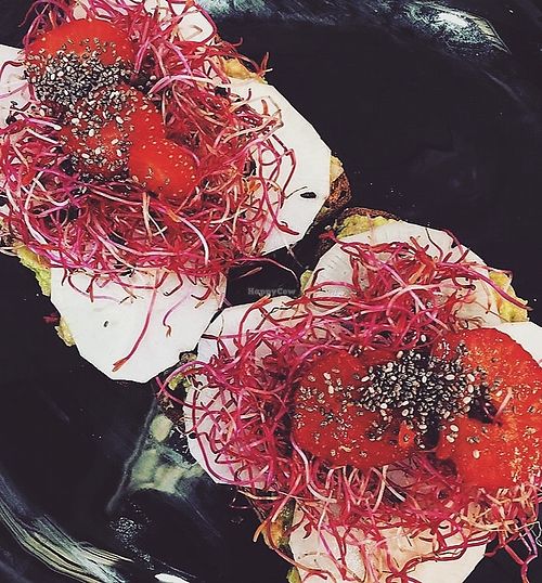 avocado toasts at Green Spot in Biarritz