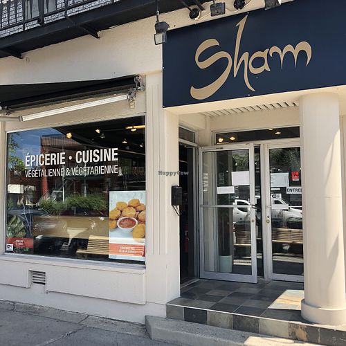 Sham at Juste Falafel in Montreal