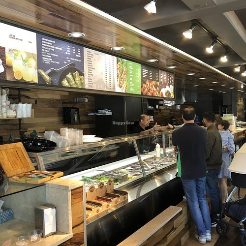 Sham at Juste Falafel in Montreal