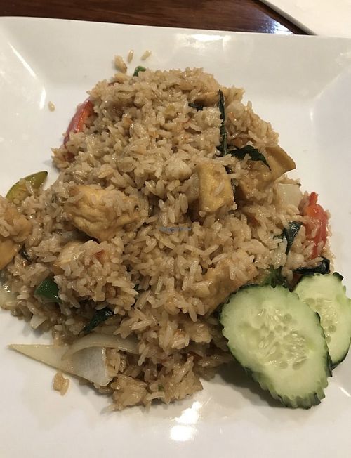 Kao Pad Kapow with tofu   at Monsoon Siam in Madison