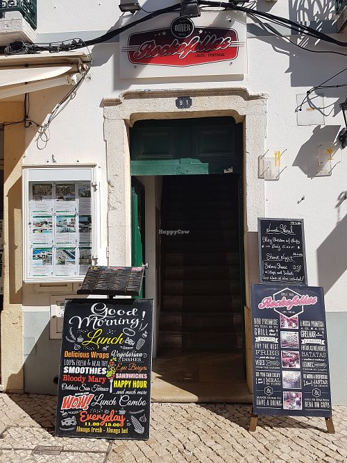 Up the stairs at Rockefellas in Lagos