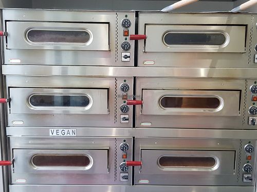 Separated oven for the vegan pizzas :) at Agvania Pizza in Limassol