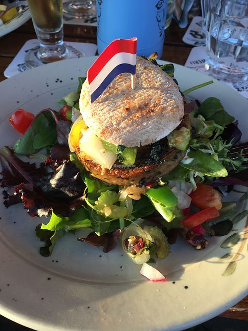 Vegan burger! at Eetcafé 't Olijfje in Roermond