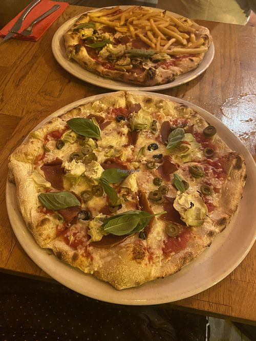 Amazing pizzas   at Manso Pizzeria in Barcelona