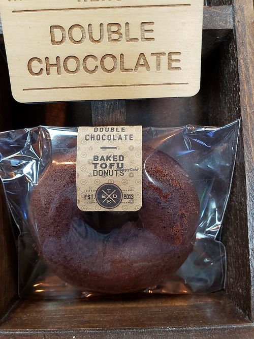 It's cake like. Possibly made in a donut mold at RING Donuts in Canoga Park