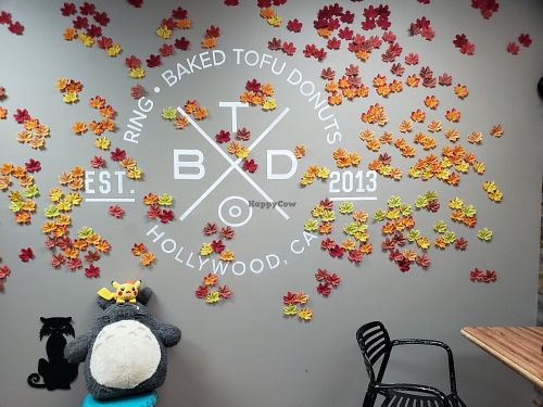 The wall. In a big office building at RING Donuts in Canoga Park