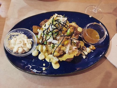 Jalea de Pescado at Los Andenes Vegan in Madrid