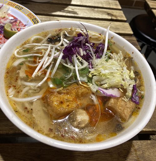 Bun Bo Hue Chay (Vegan noodle and veggie soup)   at Pho Moi Vietnamese Eatery  in Katoomba