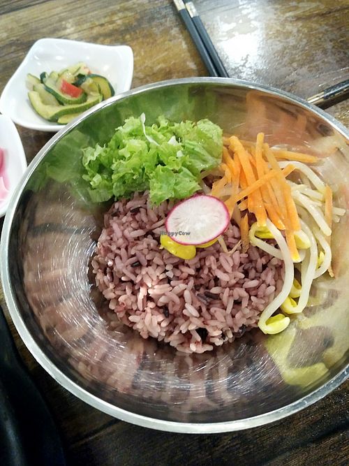 Rice for Doenjang Jjigae at Daehwa Vegetarian in Central Singapore