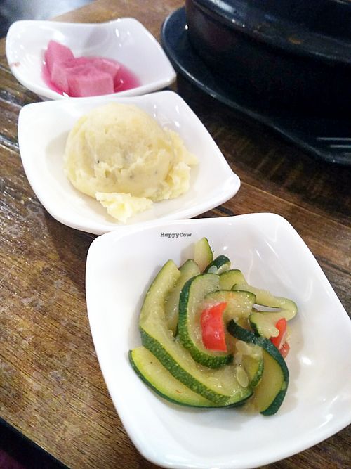 Side dishes at Daehwa Vegetarian in Central Singapore