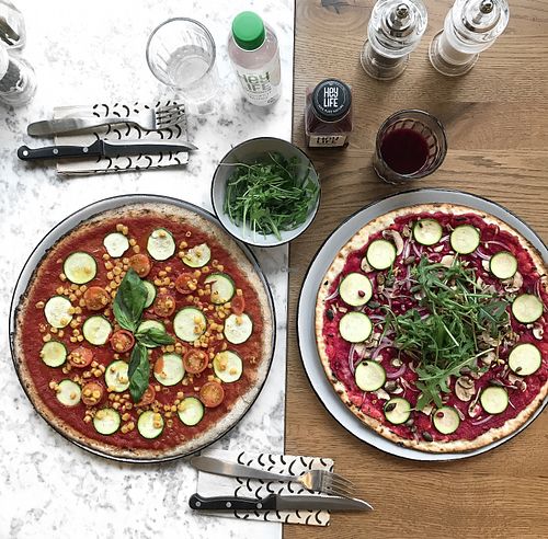 veganara and foodporn (vegan) at Stripped Pizza - Aeschenvorstadt in Basel