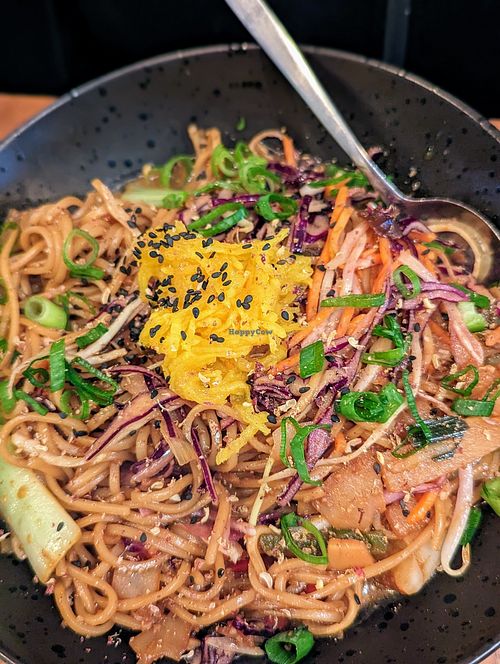Dragon noodle special at SOIL Vegan Cafe - West in Amsterdam