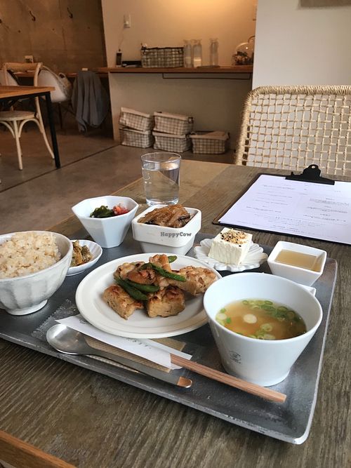 Daily vegan lunch set at Nature in Osaka