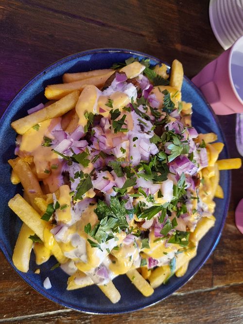 Snack pack with soy 'lamb' at Mina Maria in Newtown