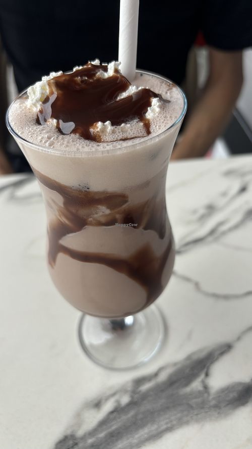 Iced chocolate   at Mina Maria in Newtown