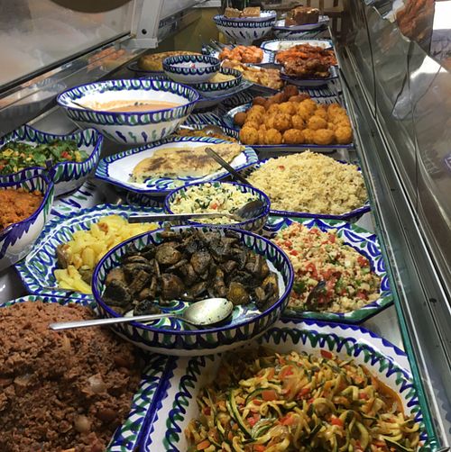 vegan selection at El Piano in Granada Spain at El Piano in Granada