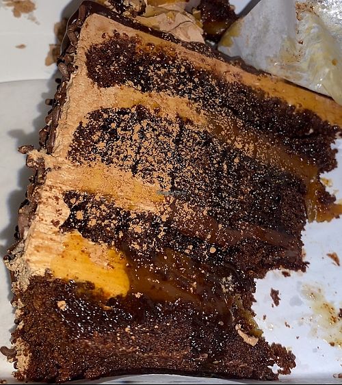 Chocolate cake from the gods! at Gia Vegan Pastries in San Pedro