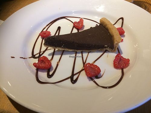 Chocolate tart - yum! at The Whittington Arms in Lichfield