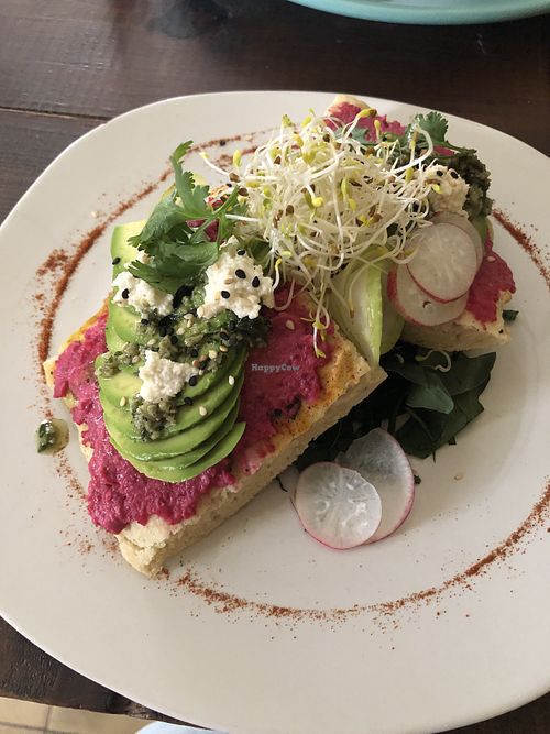 Avocado Toast  at Chaya & Cacao in Isla Mujeres