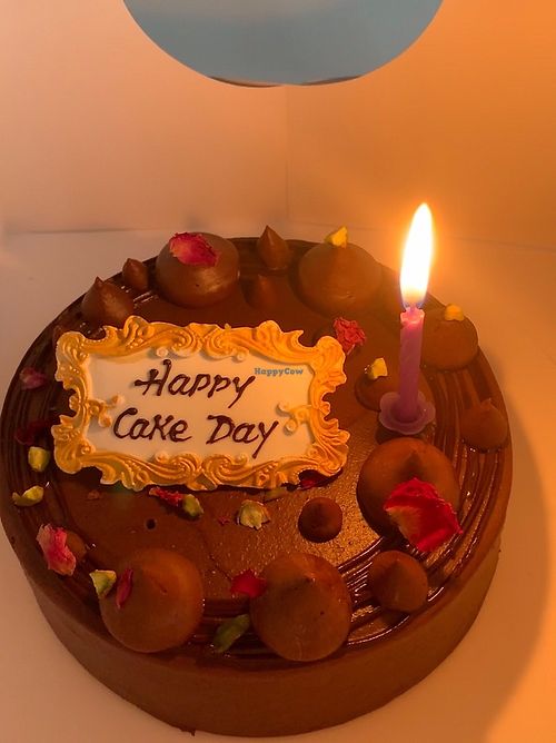 Vegan Vanilla Chocolate cake😄 at Sweet Secrets in Kowloon