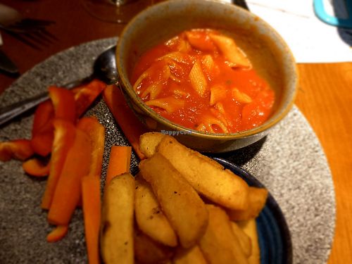 Kids' pasta at The Harrow Inn in Warlingham