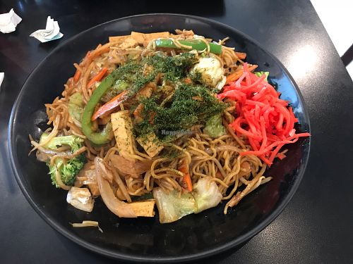 Vegan yakisoba at Atch-Kotch in Hollywood