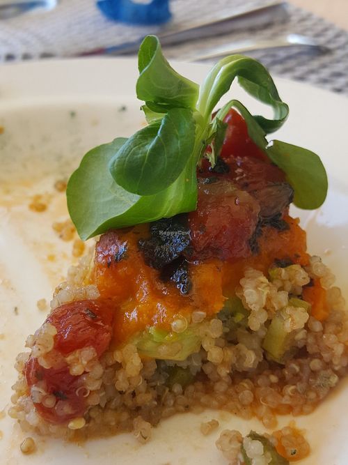 Sweet potato dish at Surya Cafe in Portimao