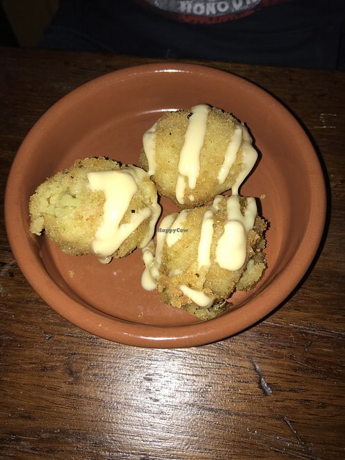 Arancini balls at Cellar Club in Leamington Spa