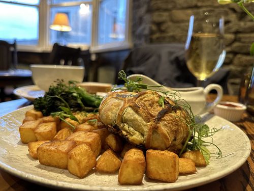 Curried Wellington  #Veganuary at The Castle in Castleton