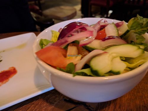 Salad at The Castle in Castleton