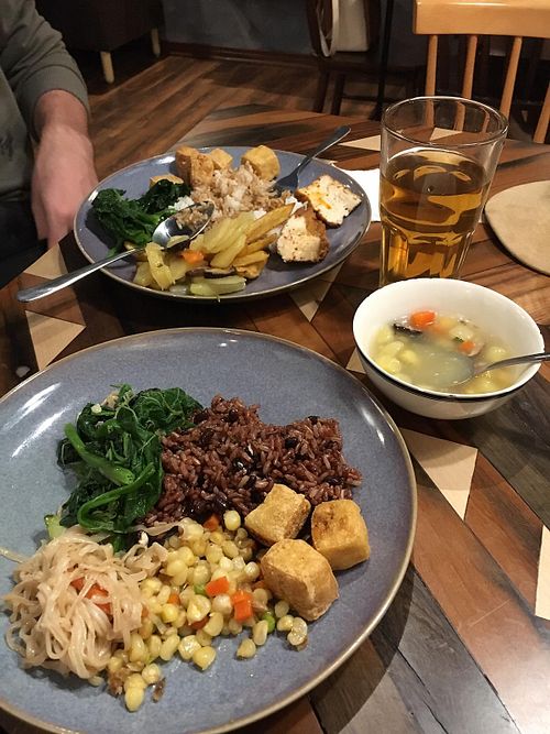 All you can eat heaven. we'll be back!  at Veggie Castle - Yen Ninh in Hanoi