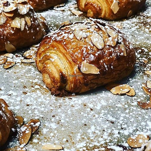 almond croissant at Bantam Bread Co in Litchfield