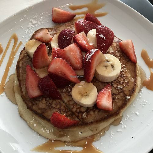 Single pancake  at Lazy Hippo at The Whiskey House in San Diego