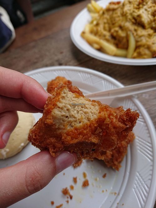 Fried 'chicken' deliciousness at Herbivora in Ho Chi Minh City