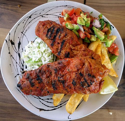 Flame grilled "chicken" at Yavanna in Paddington