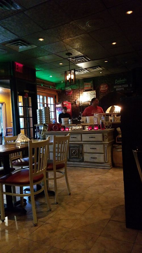 Inside and wood oven at Frankie's Of Bay Ridge in Brooklyn