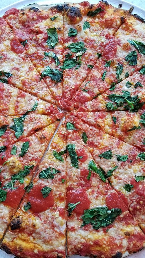 Vegan pizza at Frankie's Of Bay Ridge in Brooklyn