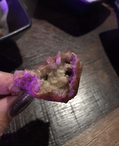 Inside apple pie  at Crispy Edge in St Louis