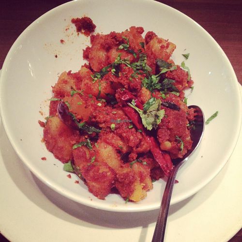 Vegan potato masala at Woodlands - Leicester Square in London