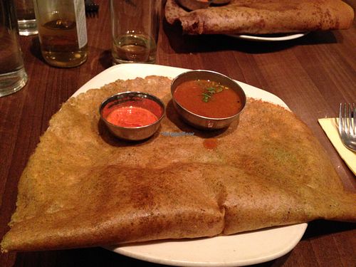 mushroom masala pesarattu  at Woodlands - Leicester Square in London