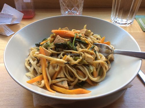 Nice enough pasta dish at Veganspek in Zagreb