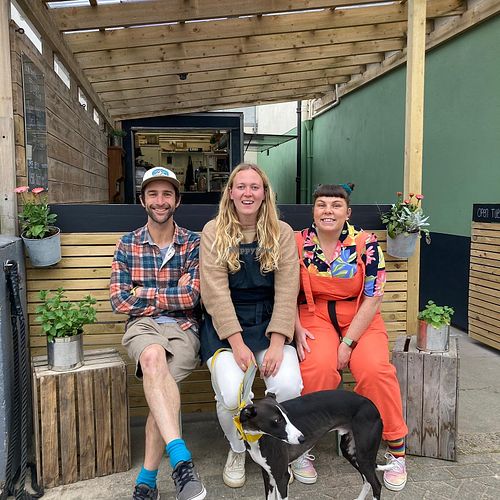 Bast Leah Katie... and Renzo! 🌱😀 at Sprout at The Yard in Perranporth