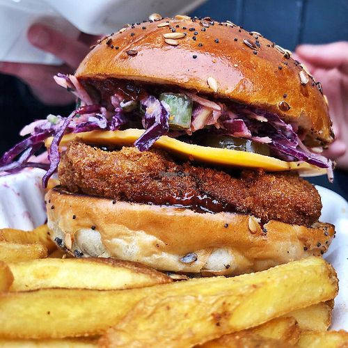 Burger (from their social media) at Biff's Jack Shack - Broadway Market in East London